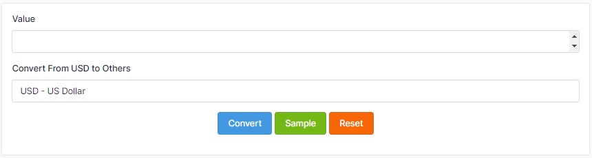 Currency Converter input